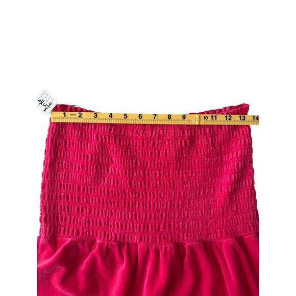 Vintage Y2K Juicy Couture Pink Velour Strapless Beach Royalty Dress‎ XXL EUC - Picture 8 of 8